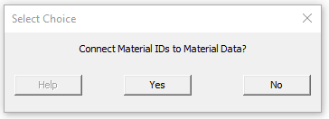 Connect MAterial IDs