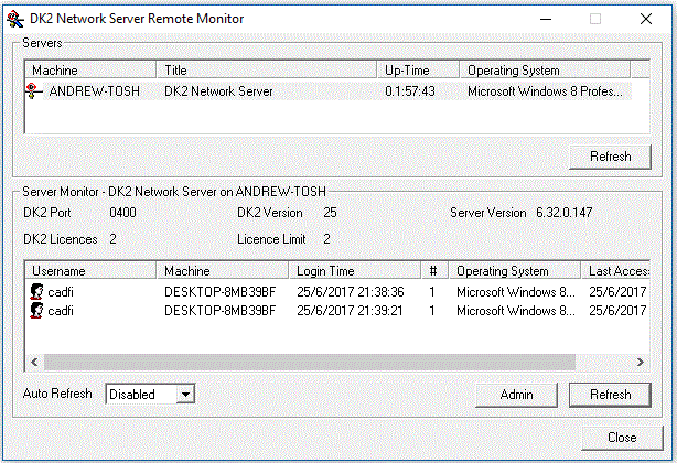 Cadfil Network Server Remote Monitor Image 3