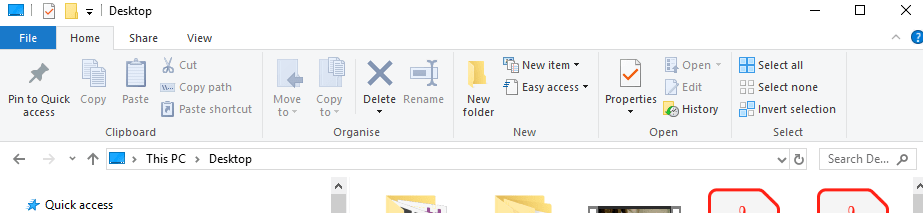 File explorer Windows 10