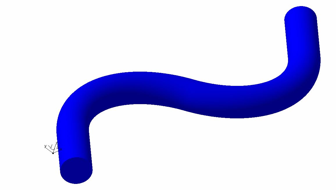 CAD model of pipe bend - example 2