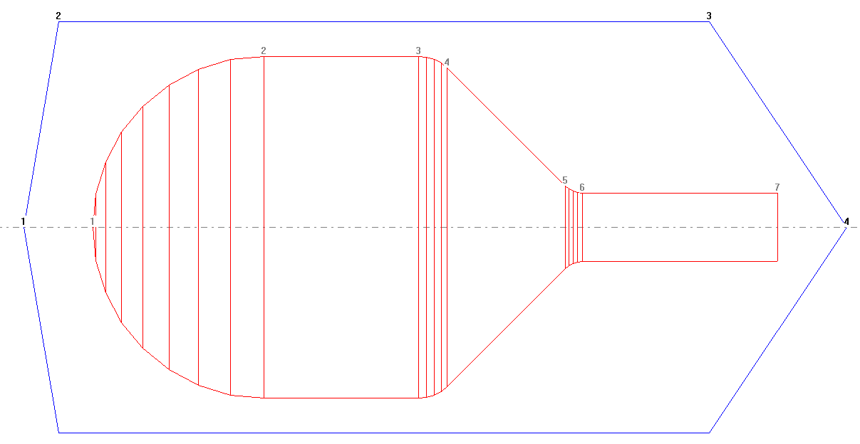 Graphic from Result of fillet and curve fit operations