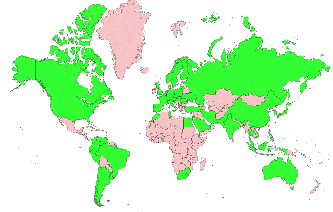 Cadfil World Locations Map