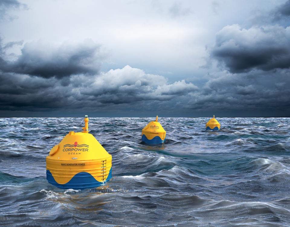 Corpower filament wound buoy wave energy